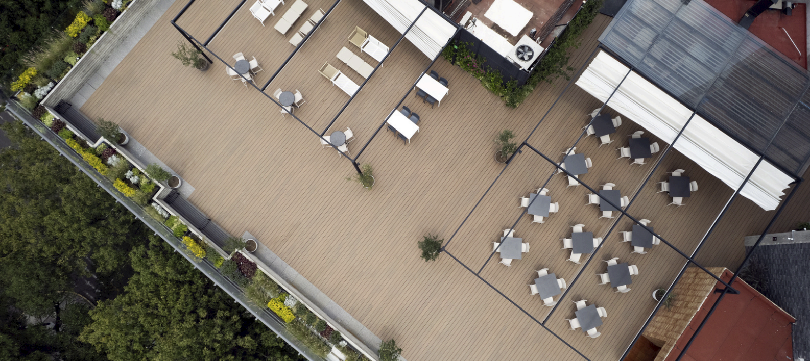 M29 Qu4tro terrace, aerial view